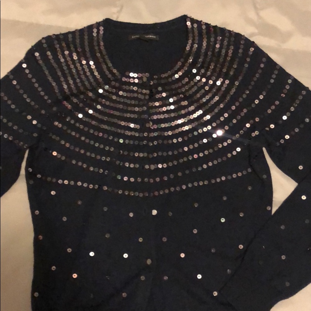 Banana Republic sequin cardigan